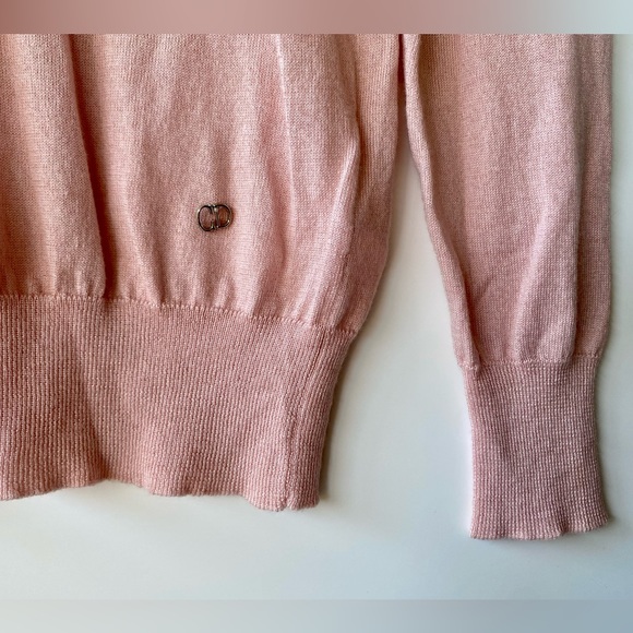 Christian Dior Silk & Cashmere Blend Pale Pink sweater, size 4 - Picture 3 of 8